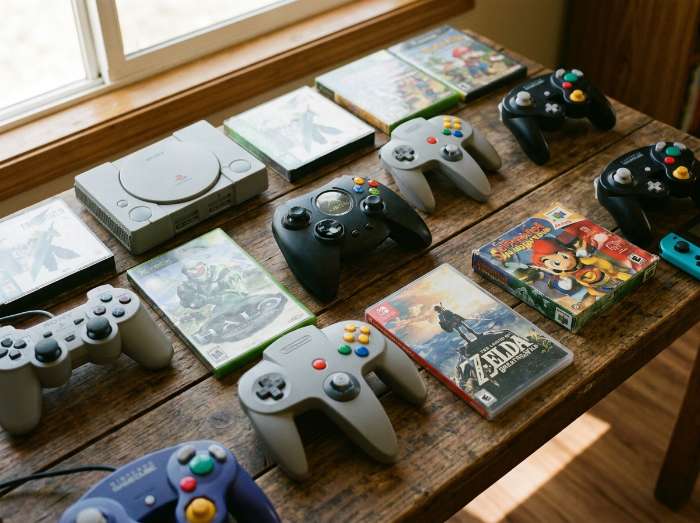PlayStation, Xbox and Nintendo consoles and game titles